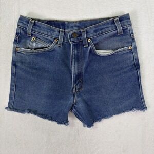 Vintage Levis 517 Cutoff Jorts Shorts Womens 30* Blue Medium Wash Made USA Jorts